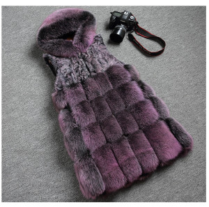 1710041 lamb fur fox fur vest with hood (19)