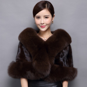 1801030 mink fur shawl with fox fur trimming (5)