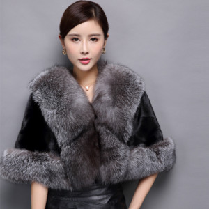 1801030 mink fur shawl with fox fur trimming (8)