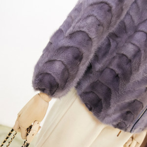 1802043 mink fur jacket with fox fur hood trimming eileenhou (1)