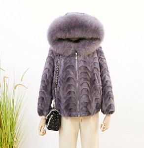 1802043 mink fur jacket with fox fur hood trimming eileenhou (19)