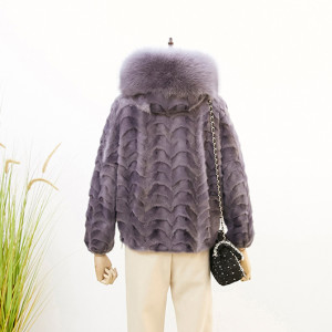 1802043 mink fur jacket with fox fur hood trimming eileenhou (22)