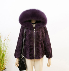 1802043 mink fur jacket with fox fur hood trimming eileenhou (49)