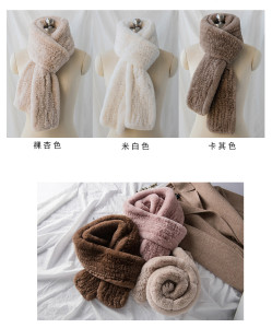 1805054 knitted rex rabbit fur scarf eileenhou (20)
