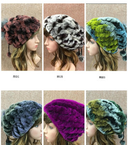 1805056 REX RABBIT FUR HAT SCARF string eileenhou (15)