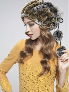 1805056 REX RABBIT FUR HAT SCARF string eileenhou (4)