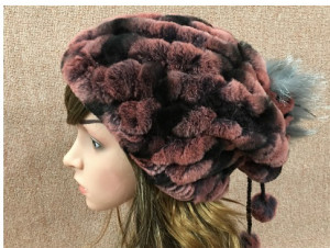 1805056 REX RABBIT FUR HAT SCARF string eileenhou (9)