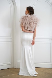 1805091 ostrich fur shawl bolero eileenhou (5)