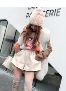 1805096 knitted rabbit fur hat with pompoms eileenhou (11)