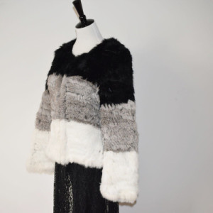 1805106 knitted rabbit fur coat LVCOMEFF (1)