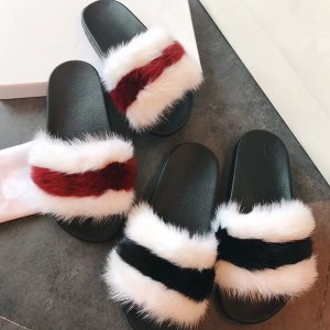 1806004 mink fur slippers shoe eileenhou (2)