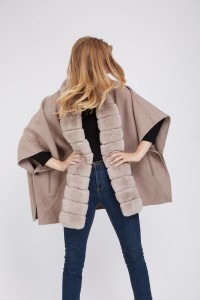 1807006 wool cape with rex rabbit fur front eileenhou (24)