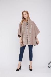 1807006 wool cape with rex rabbit fur front eileenhou (6)