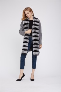 1807008 wool coat with rex rabbit fur collar LVCOMEFF (3)