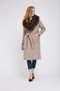 1807009 wool coat long with fox fur collar eileenhou (19)