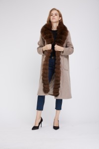 1807010 long wool coat with fox fur collar LVCOMEFF (2)