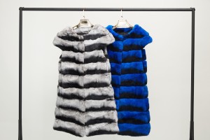 1807019 chinchilla fur long vest LVCOMEFF (1)