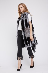 1807027 long chinchilla fur vest with fox fur pocket eileenhou (6)