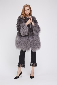 rabbit fur coat with sheep fur bottom eileenhou (2)