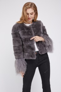 rabbit fur coat with sheep fur bottom eileenhou (38)
