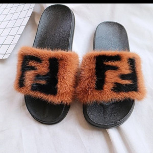 1807099 mink fur letter slippers eileenhou (2)