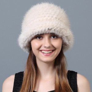1808007 mink fur kniited hat LVCOMEFF (10)
