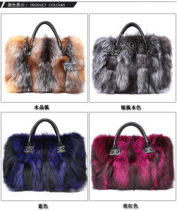 1808015 crystal FOX FUR HANDBAG eileenhou (3)