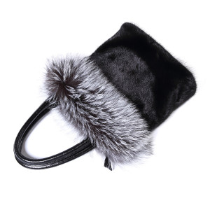 1808028 mink fur handbag with fox fur trimming LVCOMEFF(13)