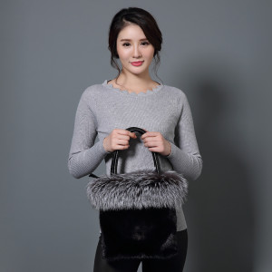 1808028 mink fur handbag with fox fur trimming LVCOMEFF(16)