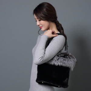 1808028 mink fur handbag with fox fur trimming LVCOMEFF(17)