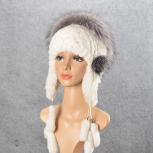 1808031 rex rabbit fur hat with earmuff eileenhou (12)