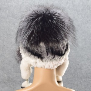 1808031 rex rabbit fur hat with earmuff eileenhou (15)