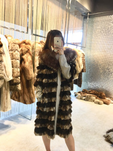 1808033 fox fur coat wool lining eileenhou (1)