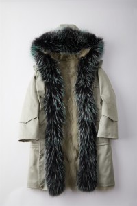 1809134 (43) down coat with raccoon collar