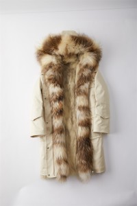 1809134 (45) down coat with raccoon collar