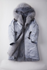 down coat with fox collar 1809132 EILEENHOU (2)