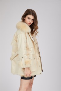 down coat with fox collar eileenhou LVCOMEFF 1809135(47)