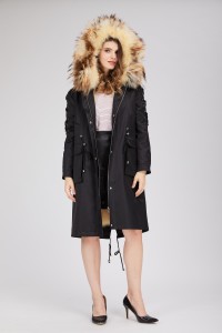 down coat with raccoon collar 1809137 LVCOMEFF (17)