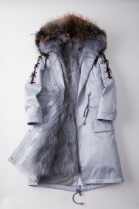 down coat with raccoon collar 1809137 LVCOMEFF (2)