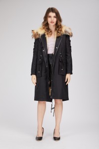 down coat with raccoon collar 1809137 LVCOMEFF (7)