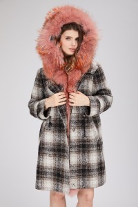 down coat with raccoon collar 1809143 EILEENHOU (12)