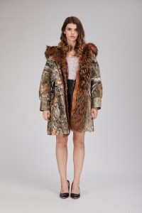 down coat with raccoon fur collar 1809131 LVCOMEFF (2)