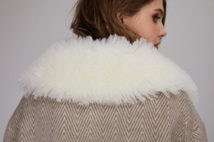 wool coat with sheep fur collar 1809145 EILEENHOU (27)