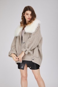 wool coat with sheep fur collar 1809145 EILEENHOU (9)