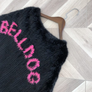 1809002 knitted mink fur poncho LVCOMEFF with letter words (14)