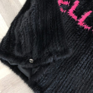 1809002 knitted mink fur poncho LVCOMEFF with letter words (15)