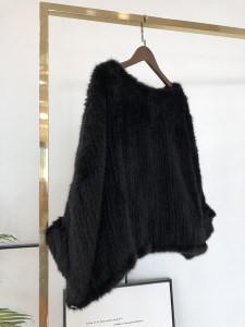 1809002 knitted mink fur poncho LVCOMEFF with letter words (26)