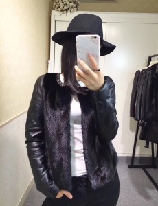 1809007 mink fur coat with sheep leather sleeve eileenhou (2)