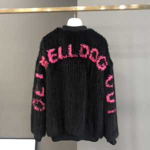 1809009 knitted mink fur jacket with letter eileenhou (12)