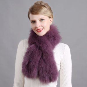 1809058 knitting fox fur scarf wholesaler eileenhou (7)